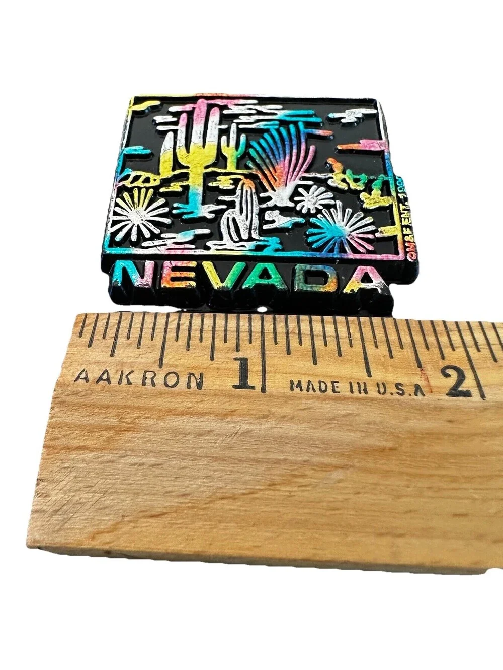 Nevada Colorful 1990 Souvenir Fridge Magnet VGC